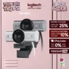 Webcam Logitech MX BRIO Ultra HD 4K - Hội họp & truyền trực tuyến, Mic kép giảm ồn, Show Mode, USB-C