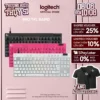 Bàn phím Game có dây Logitech G PRO X TKL RAPID, Analog switch từ tính, Rapid Trigger, KEYCONTROL