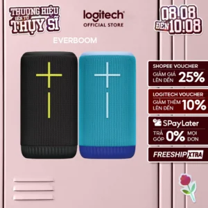Loa di động Bluetooth Logitech Ultimate Ears EVERBOOM - Bass lớn 360o, Loa chống nước IP67, Pin đến 20 giờ