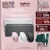 Combo Bàn phím Logitech MX Keys Mini và Chuột Logitech Lift Vertical - Bluetooth, USB Logi Bolt