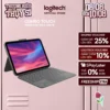 Bao da case kèm phím Logitech Combo Touch dành cho iPad Gen 10 (10.9 inch) - Tháo rời Trackpad