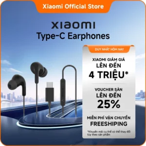 Tai nghe In-Ear Xiaomi Type-C Earphones | Cổng Type-C Cắm là chạy | Âm thanh chất lượng cao-Driver 12,4 mm