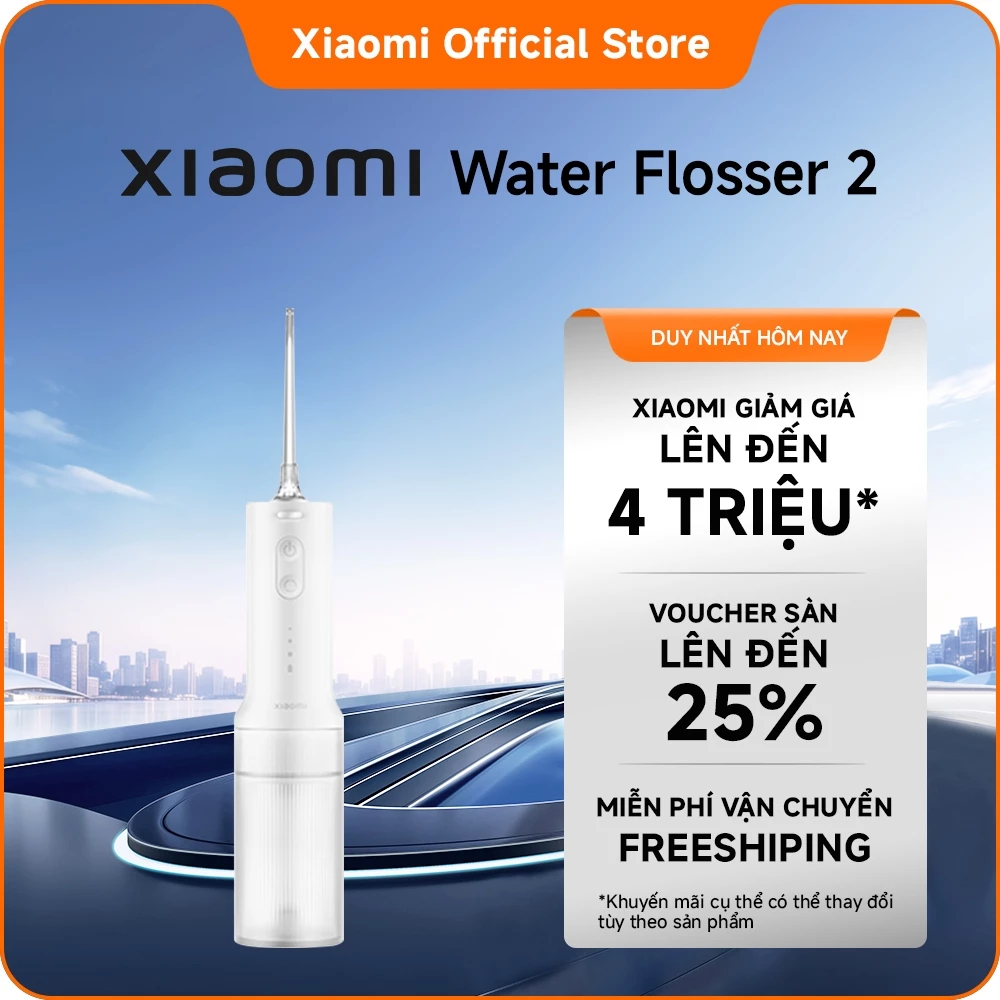 Xiaomi Water Flosser 2 | Ứng dụng công nghệ xung nước tần số cao