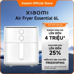 Nồi chiên không dầu Xiaomi Air Fryer Essential 6L| Nấu nướng rảnh tay, không cần lật| Khoang nồi kim loại