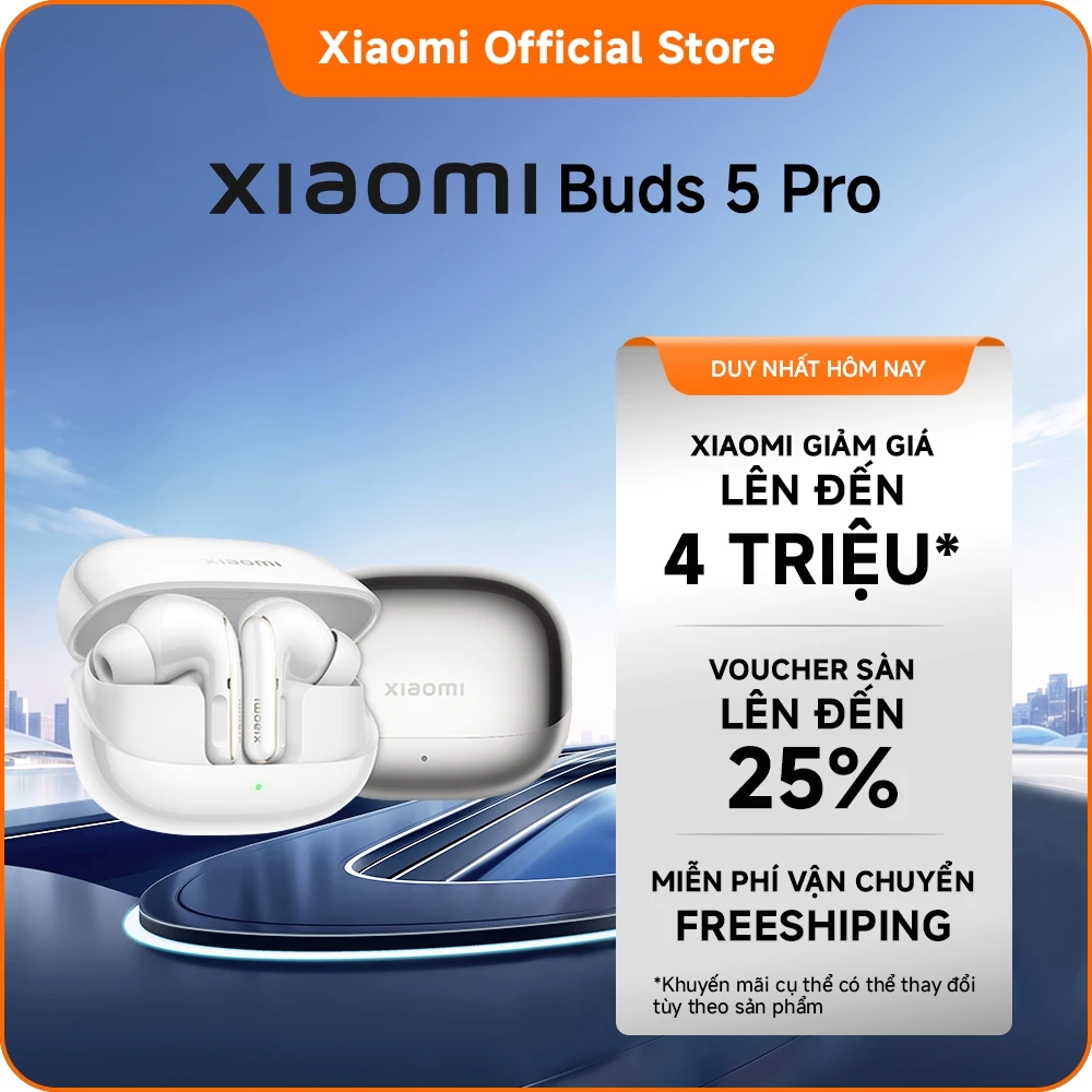 Tai nghe Xiaomi Buds 5 Pro WIFI & Bluetooth | Công nghệ âm thanh Qualcomm® aptX™ Lossless
