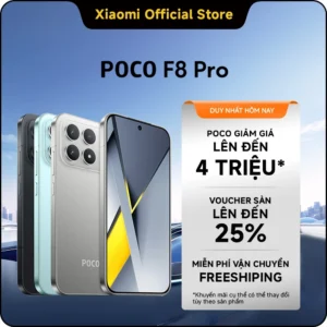 [Độc Quyền Online] Điện thoại POCO F8 Pro | 12GB+512GB, Snapdragon® 8 Elite, pin 6210mAh, màn hình AMOLED 6.59'' 120Hz