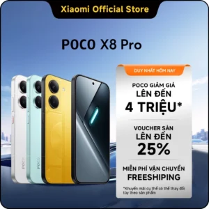 Điện thoại thông minh POCO X8 PRO| Pin cực lớn 6500mAh(typ) sạc nhanh 100W| Màn hình AMOLED 1.5K 120Hz