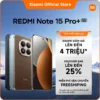 Điện thoại thông minh Redmi Note 15 Pro+ 5G (12+256GB)|Pin lớn 6500mAh và sạc nhanh HyperCharge 100W