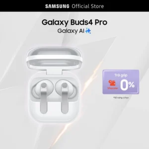 Tai nghe Samsung Galaxy Buds4 Pro, Chất âm Hi-Fi đa tầng, Chống ồn chủ động, Galaxy AI đa tác vụ