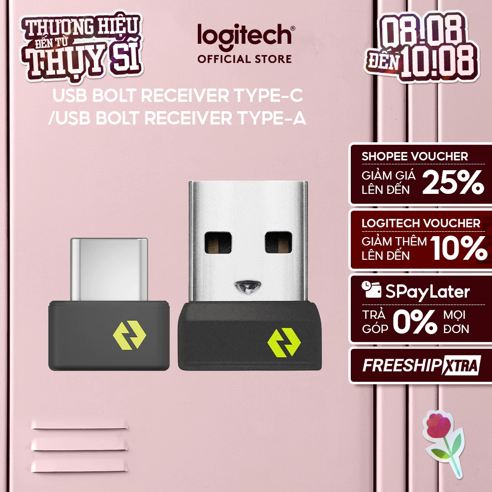 Đầu thu nhận tín hiệu Logitech USB Bolt (Type A | Type C) - LOGI BOLT RECEIVER