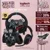 Combo Vô Lăng Logitech G29 Driving Force, Cần số Logitech SHIFTER và tai nghe Logitech Astro A20