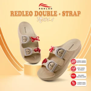Dép Hai Quai REDLEO Double-Strap-Có Khóa Điều Chỉnh Quai, Gót cao 3cm EVA Nguyên Sinh An Toàn RL101