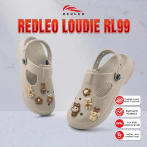 Giày Sục Nữ REDLEO Cloudie - Chất Liệu EVA Siêu Nhẹ, Không Mùi, Đế Bằng 3cm RL99