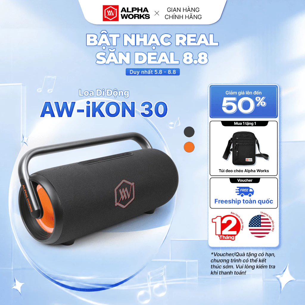 Loa Bluetooth Alpha Works iKON 30 - Hàng Chính Hãng