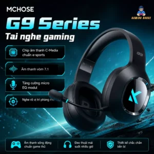Tai nghe Gaming Mchose G9 Series - Chụp tai - Có dây - Micro giảm ồn - Âm thanh vòm 7.1 - Chip CMedia
