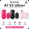 Chuột gaming không dây Mchose A7 V2 Ultra Plus - 3 mode kết nối - PAW3950 TI - 8000HZ - 26000DPI