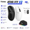 Chuột gaming không dây ATAS X11 - 3 mode - Mắt đọc PAW3311 - Hỗ trợ App macro - Dock sạc - Màn hình TFT - DPI 24000