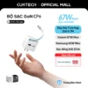 Củ Sạc Nhanh CUKTECH GaN 67W Tích Hợp Cáp Rút Type-C Siêu Nhỏ Gọn Cho iP 17/16/15/MacBook/Xiaomi 17/Samsung S26/Laptop