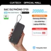 【Được chứng nhận CCC】CUKTECH Sạc Nhanh 55W 20000mAh – Tích Hợp Dây, Hỗ Trợ Xiaomi 55W Samsung 45W Laptop 45W iP 16/15/14