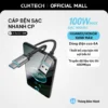Cáp Sạc Nhanh CUKTECH USB-A Sang Type-C Bọc Dù Cho Huawei Honor 6A 100W (1.5m)
