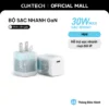Combo 2 Củ Sạc Nhanh CUKTECH GaN 30W Siêu Nhỏ Gọn Chân Gập Không Nóng Máy Cho iP 17/16/15/iPad Air/Xiaomi 17/Samsung S26