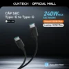 Cáp Sạc CUKTECH 240W USB-C to USB-C 6A Sạc Siêu Nhanh Cho MacBook Pro/iP17 16 Pro Max/iPad/Xiaomi