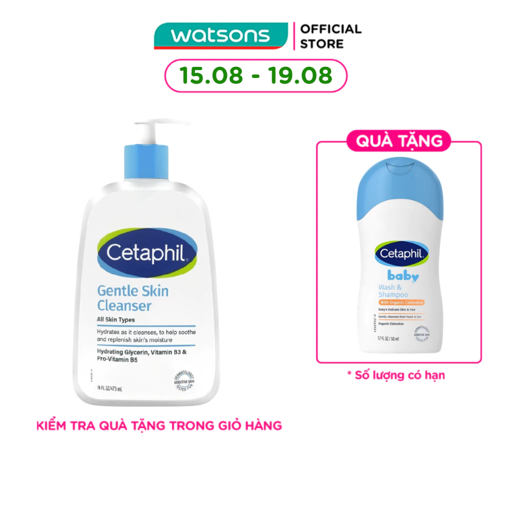 Sữa Rửa Mặt Cetaphil Gentle Skin Cleanser 473ml
