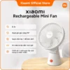 Xiaomi Rechargeable Mini Fan | Quạt 2 trong 1, cầm tay + để bàn | Tạo gió êm dịu hơn nhờ 7 cánh quạt