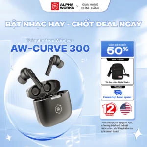 Tai nghe True Wireless ALPHA WORKS CURVE 300 - Hàng Chính Hãng