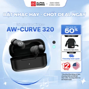 Tai nghe True Wireless ALPHA WORKS CURVE 320 - Hàng Chính Hãng Bảo Hành 12 Tháng