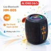 Loa hm805 có thể ghép đôi 2 loa, công suất 8w loa nghe nhạc bass căng