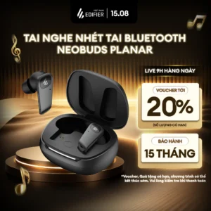 Tai Nghe Bluetooth Nhét Tai Không Dây EDIFIER NEOBUDS PLANAR - Khử Ồn Tùy Chỉnh - Chơi Nhạc Đến 30H - 15 Tháng Bảo Hành
