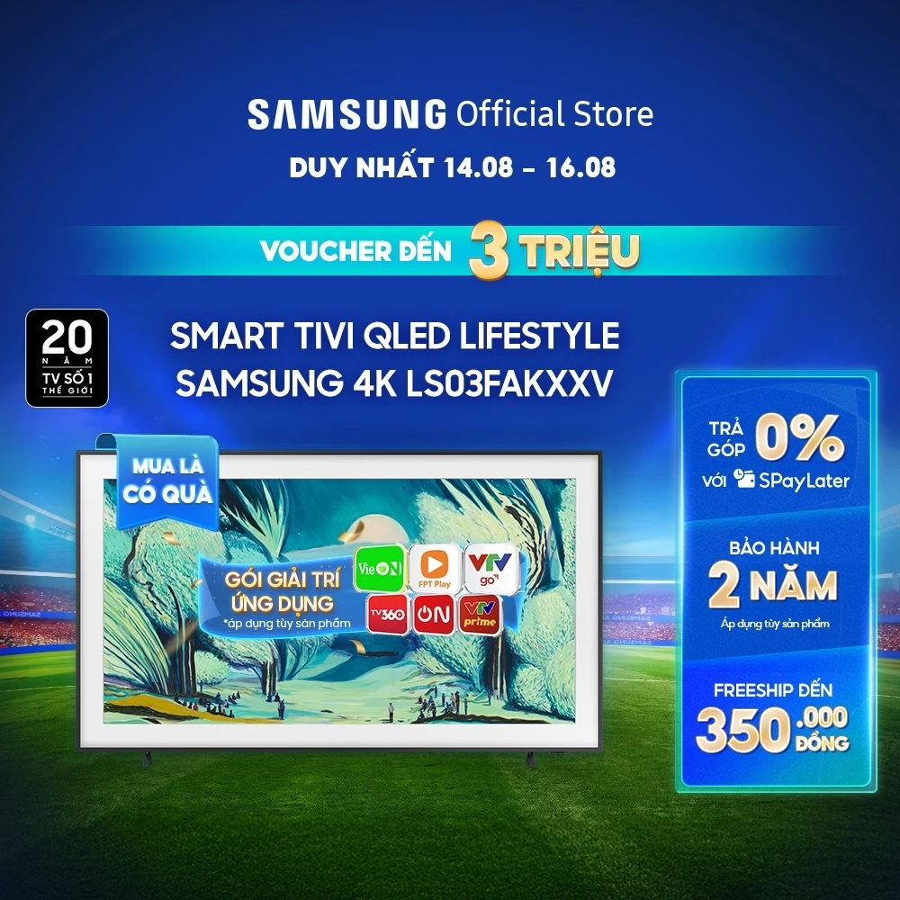 Smart Tivi Samsung Lifestyle LS03FAKXXV 2025 - Miễn phí lắp đặt
