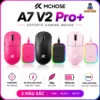 Chuột Gaming Không dây Bluetooth MChose A7 V2 Pro Plus - Chip PAW3395 - Dock sạc - 500mAh - RGB Lighting