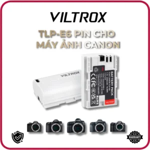 VILTROX TLP-E6 - Pin Viltrox TLP-E6 Cho Máy ảnh Canon Tích Hợp Cổng Sạc Type-C