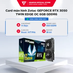 Zotac GEFORCE RTX 3050 TWIN EDGE OC 6GB GDDR6 BH 36 Tháng