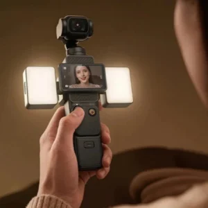 Ulanzi LM06 - Đèn LED Kép Từ Tính Xoay 36O° Cho Camera Hành Động DJI OSMO Pocket 3/4