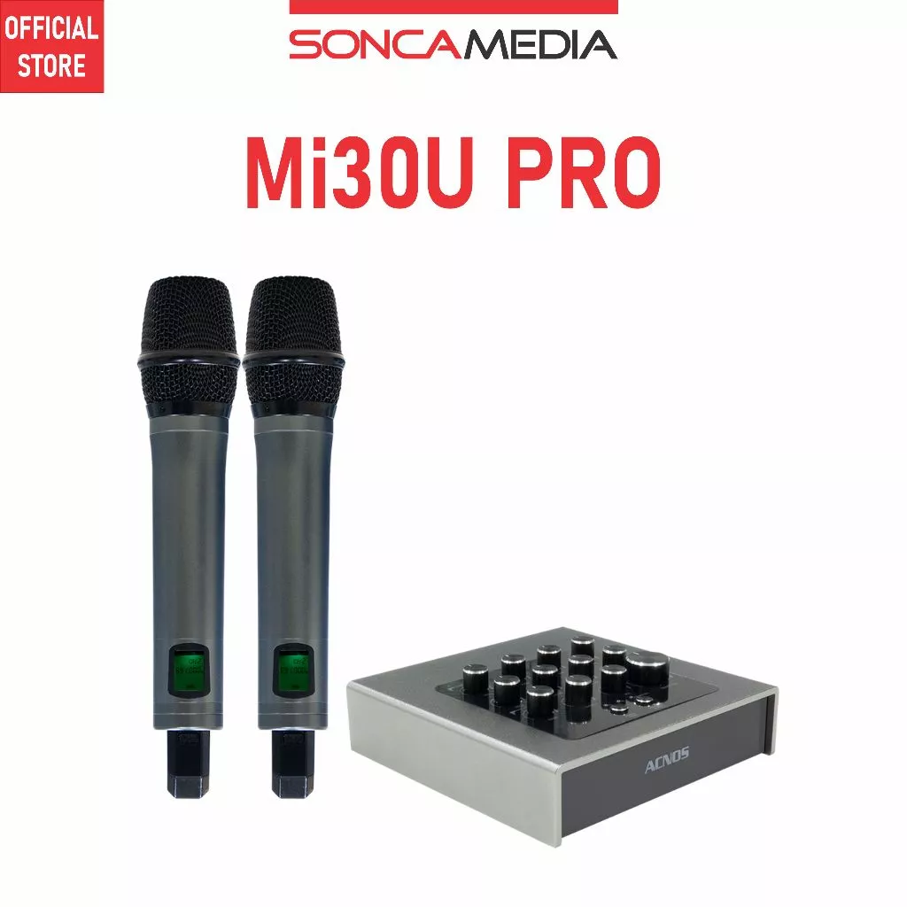Vang số chỉnh cơ tích hợp Bluetooth và Micro không dây UHF ACNOS Mi30U PRO