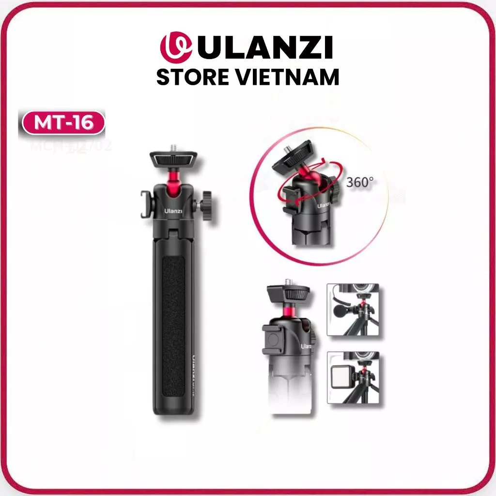 ULANZI MT-16 - Chân Tripod Xoay 360° Cho Điện Thoại Và Máy Ảnh