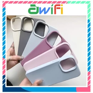 Ốp Lưng iPhone TPU Đệm Nhung Chống Bẩn Bảo Vệ Camera 6/6plus/7/8/plus/x/xs/11/12/13/14/15/16/17/pro/plus/promax R1-2