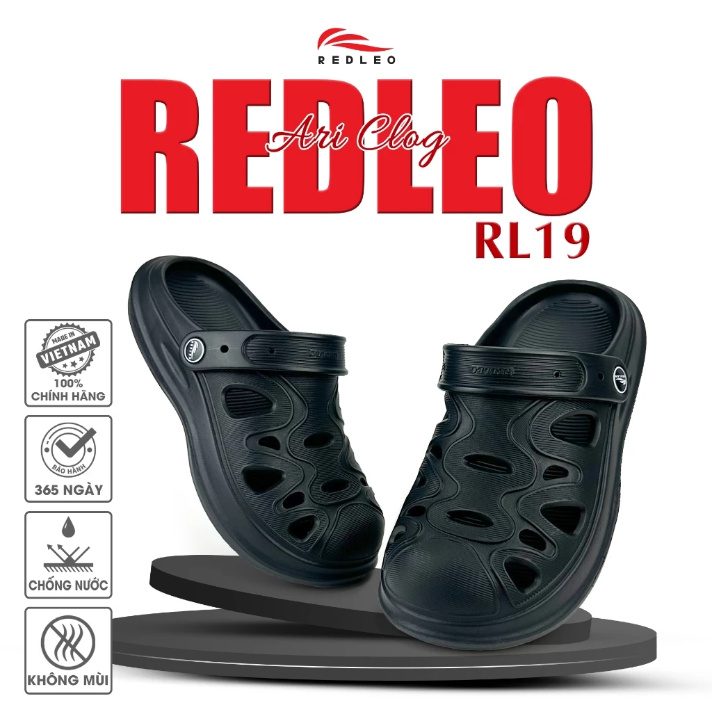 Dép sục REDLEO Air - Siêu nhẹ nguyên khối, EVA nguyên sinh an toàn không mùi, chống thấm nước RL19