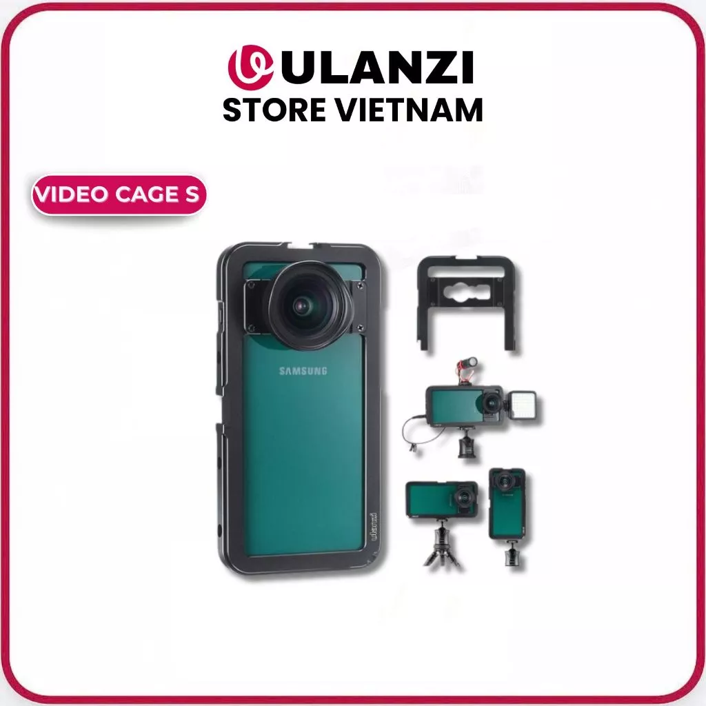 ULANZI VIDEO CAGE S - Khung gắn lens dành cho điện thoại Samsung S10 Plus