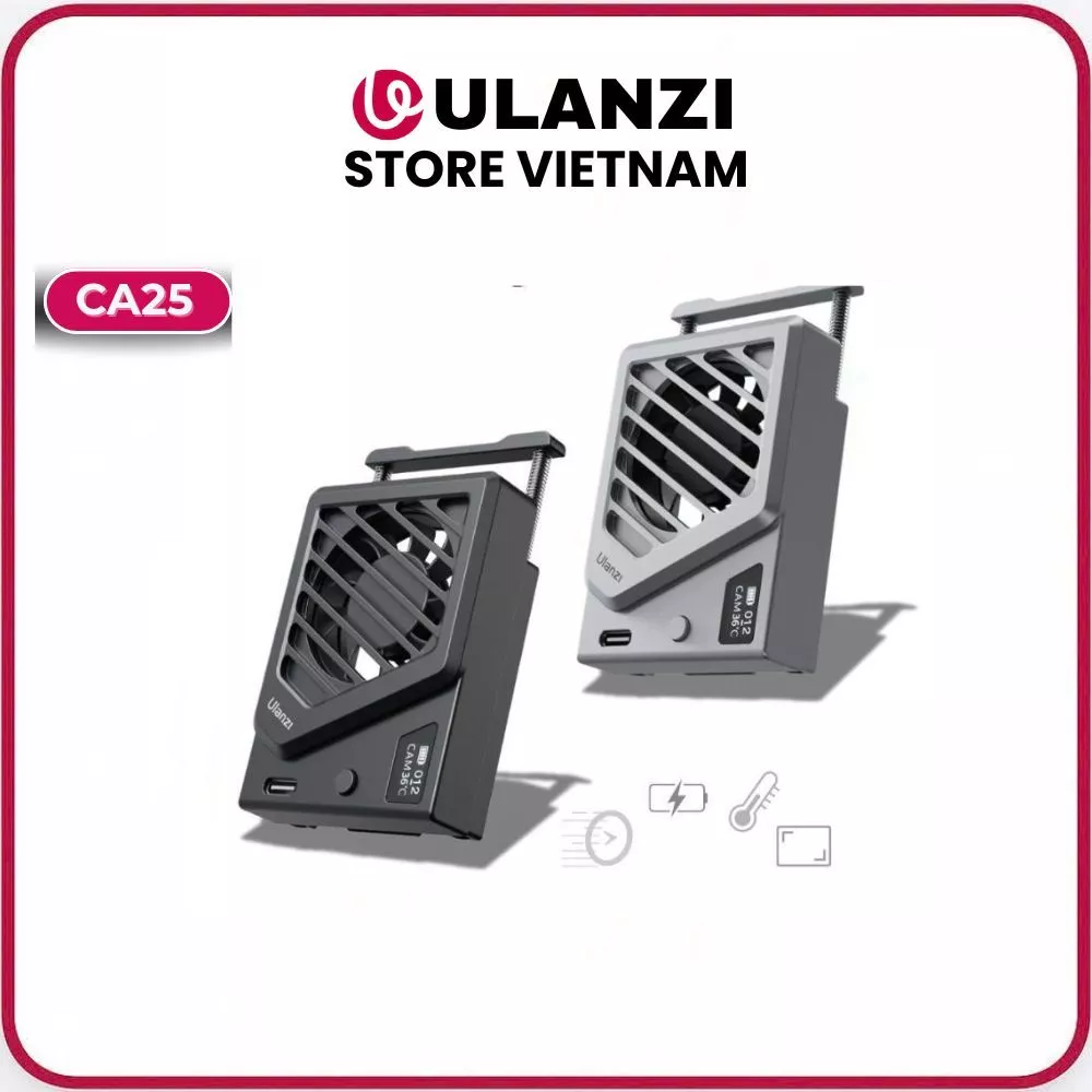 ULANZI CA25 - Quạt Tản Nhiệt Cho Máy Ảnh SONY/ CANON/ FUJI/ NIKON