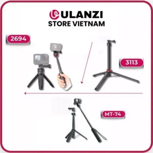 ULANZI GO-QUICK II 2964/ GO-QUICK II 3113 /MT-74 - Chân Tripod Dành Cho GoPro/ DJI Osmo/ insta360