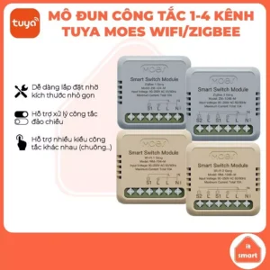 Công tắc thông minh Tuya, module Tuya Moes, công tắc hẹn giờ, công tắc Matter, wifi, zigbee