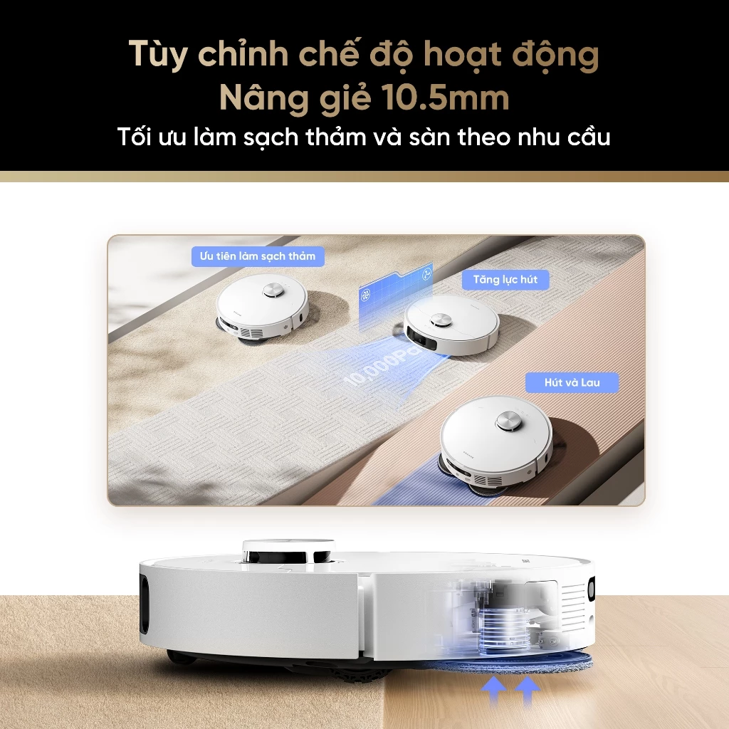 Robot hút bụi Dreame L10s Ultra Gen 2 - Lực hút 10.000Pa, Lau xoè thông minh - Image 3
