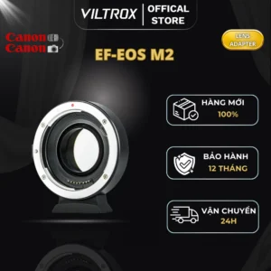 VILTROX EF-EOS M2 Ngàm Chuyển Kính Canon EF/EF-S lên thân máy Canon mirrorless hệ EOS-M - HÀNG CHÍNH HÃNG