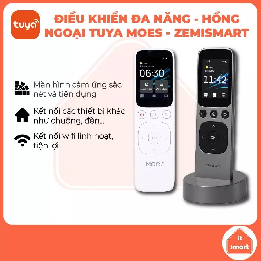 Điều khiển ngữ cảnh cảm ứng và hồng ngoại Tuya Moes, công tắc ngữ cảnh wifi, đa năng