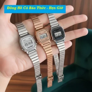 Đồng Hồ Nữ Nam LA670-SK Thời Trang Cực Đẹp thể thao số led mặt vuông, có báo thức, đồng hồ hẹn giờ.