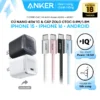 [LIVE] Combo sạc nhanh Anker cho iPhone 15-17/Samsung - Củ Nano 45W & cáp dù Zolo 240W - A2692 + A8060